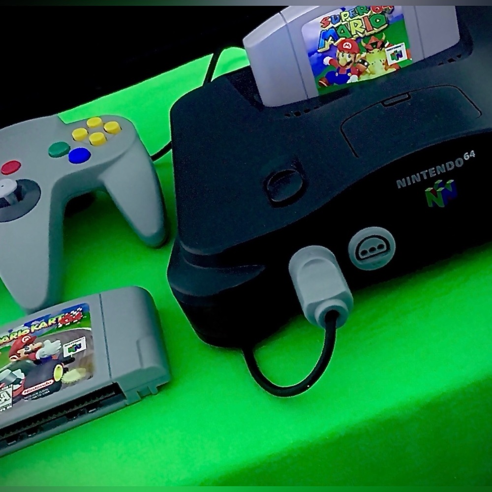 🔴 Nintendo 64 Console With Mario Games